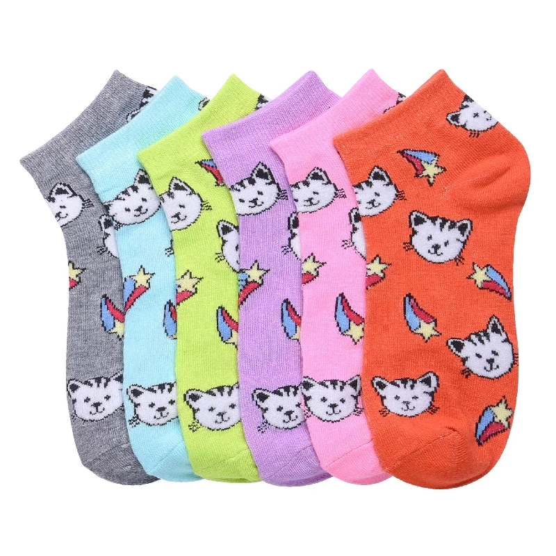 MAMIA SPANDEX SOCKS (MEOW2) - 0-12, 2-3, 4-6, 6-8, 9-11