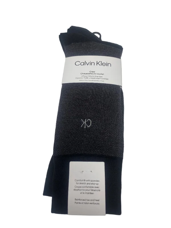 Calvin Klein 3 Pack Crew Black - CKM201DR07C001