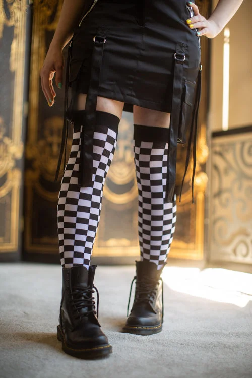 Checkered Over The Knee