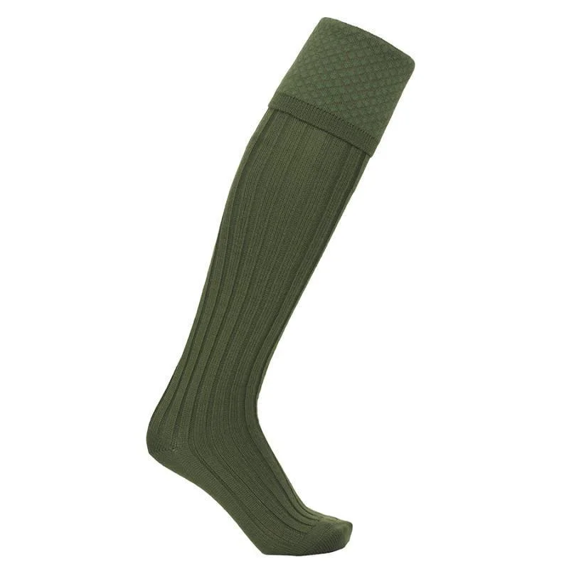 Laksen Empire Mens Merino Shooting Socks - Forest