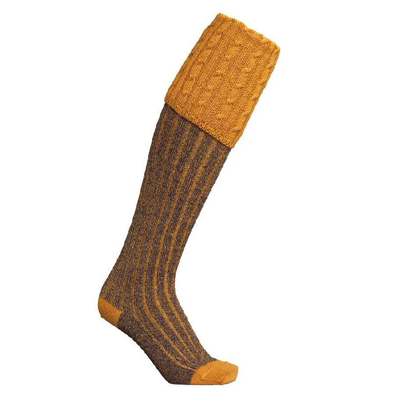 Laksen Westwood Mens Merino Shooting Socks - Gorse Mix