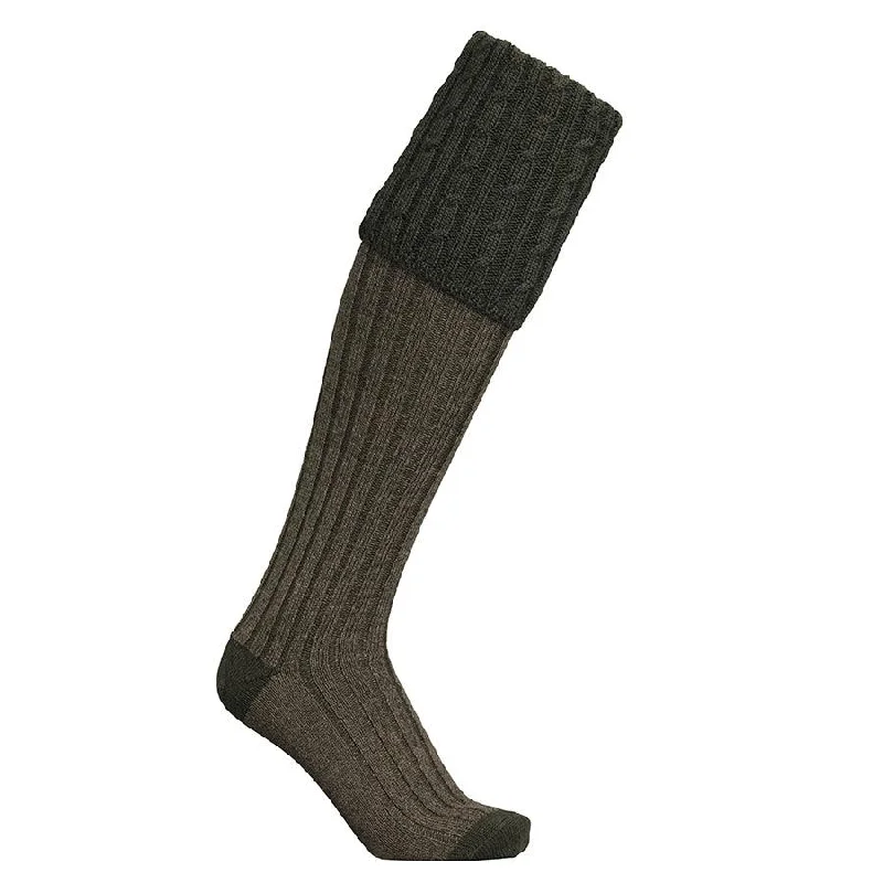 Laksen Westwood Mens Merino Shooting Socks - Loden Mix