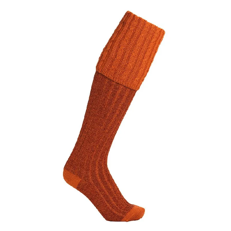 Laksen Westwood Mens Merino Shooting Socks - Mandarin Mix