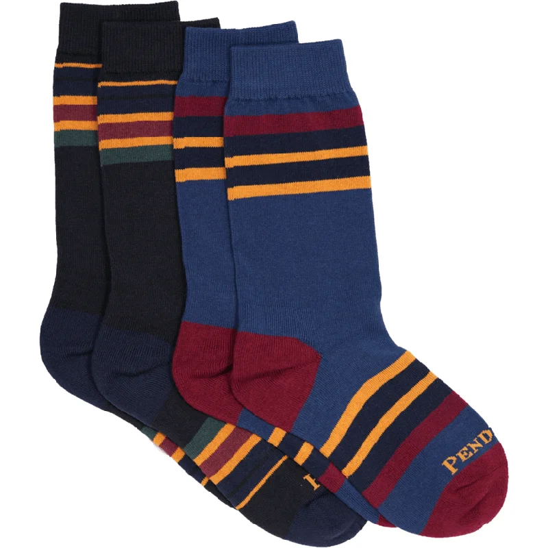 Pendleton Yakima Stripe 2-Pack Crew Socks