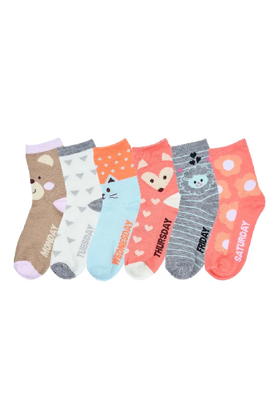 MOPAS GIRL'S COMPUTER CREW SOCKS (PR_DAILY)