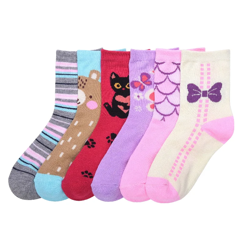 MOPAS GIRL'S COMPUTER CREW SOCKS (PR_G001)