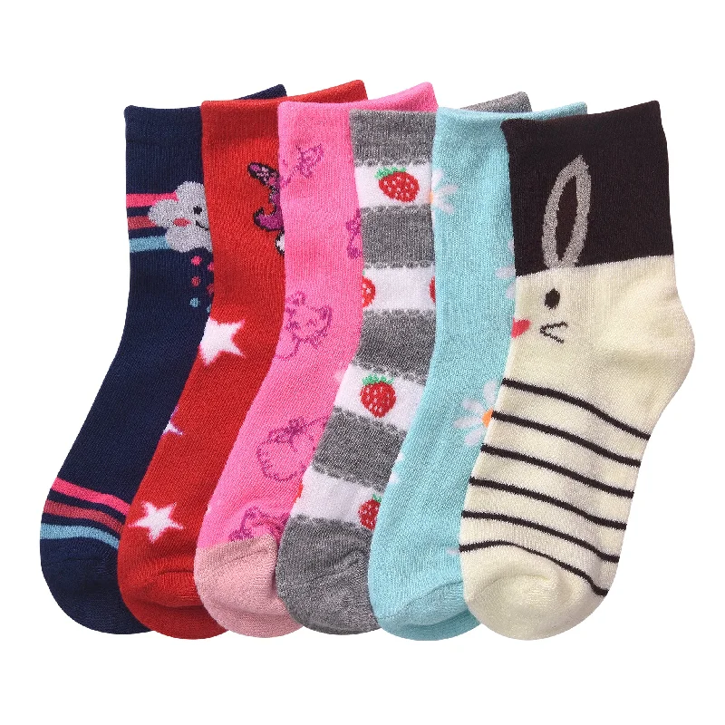 MOPAS GIRL'S COMPUTER CREW SOCKS (PR_GIRLISH)