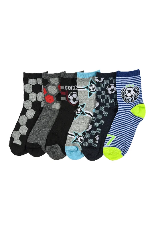 PODE BOY'S COMPUTER CREW SOCKS (PR_SOCCER)