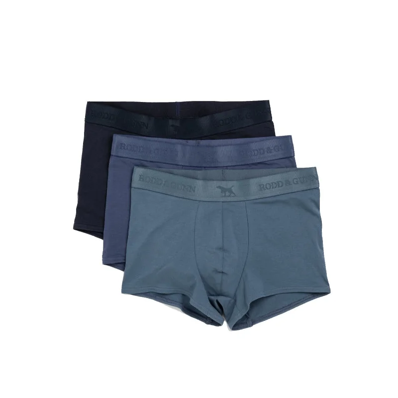 Rodd & Gunn Big Gunn's Trunk Mens Boxers (3 Pack) - The Blues