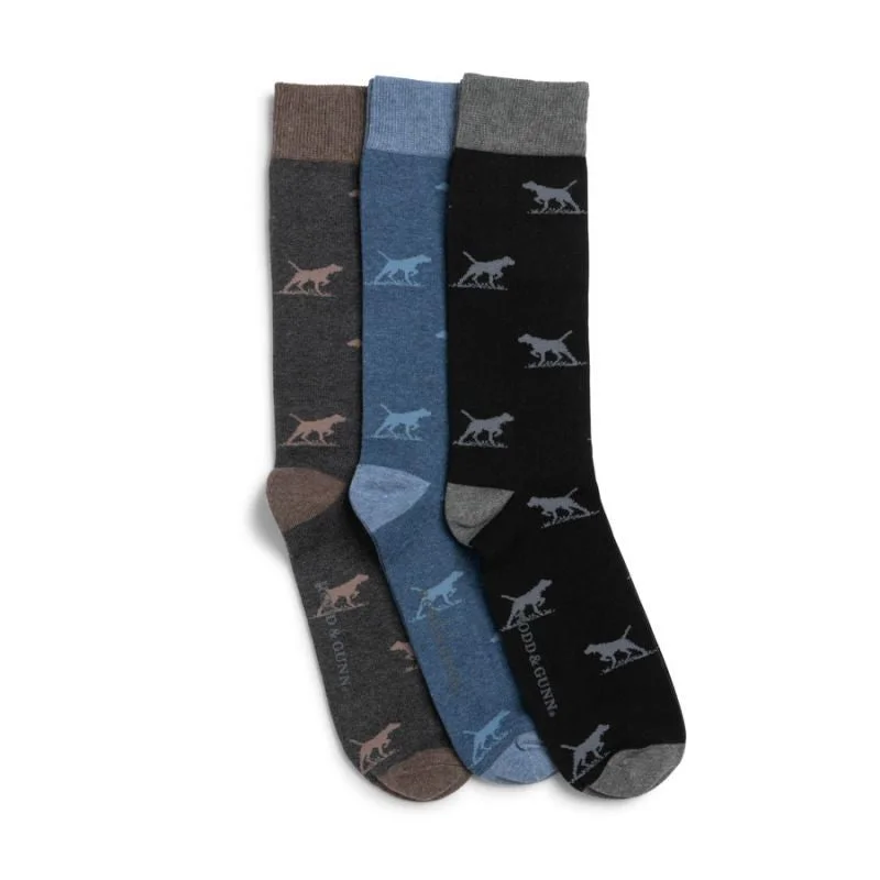 Rodd & Gunn Dogs-A-Plenty 3 Pack Mens Socks - Biz Multi