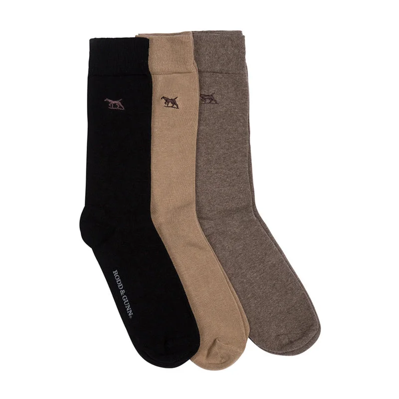 Rodd & Gunn Three On A Tree Mens Socks (3 Pack) - Assorted