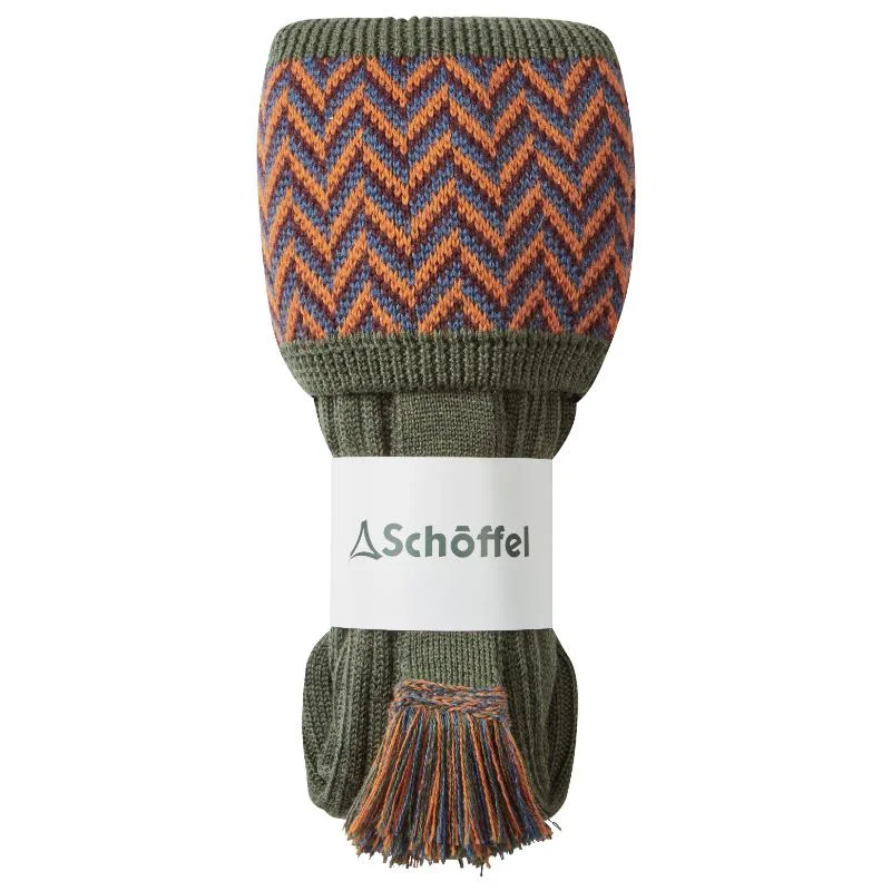 Schoffel Herringbone Mens Merino Socks - Country Green