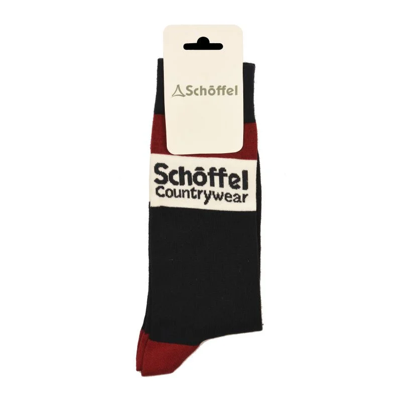 Schoffel Mens Cotton Sock - Bordeaux Heritage