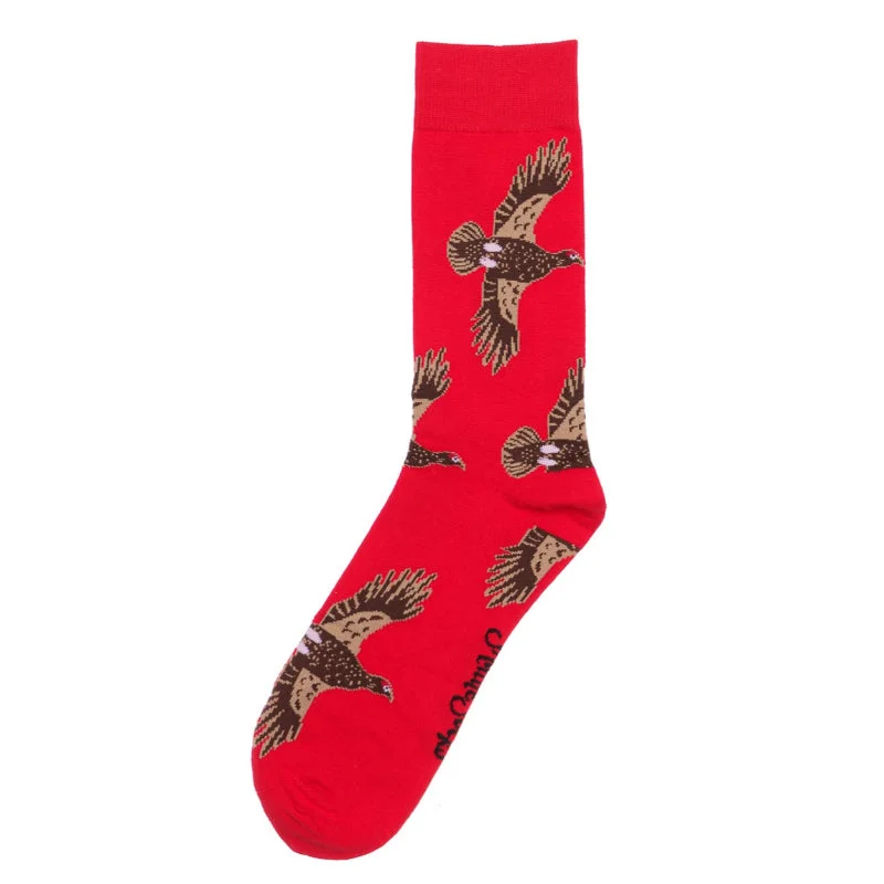 Shuttle Socks - Red Flying Grouse UK 8-12