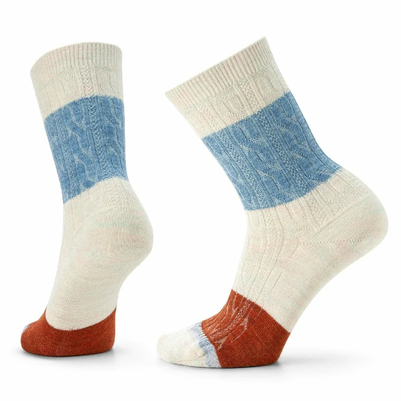 Smartwool Everyday Color Block Cable Crew Socks