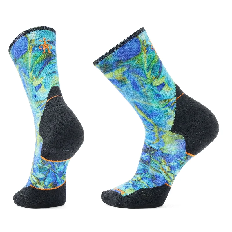 Smartwool Trail Run Targeted Cushion Reflections Print Crew Socks