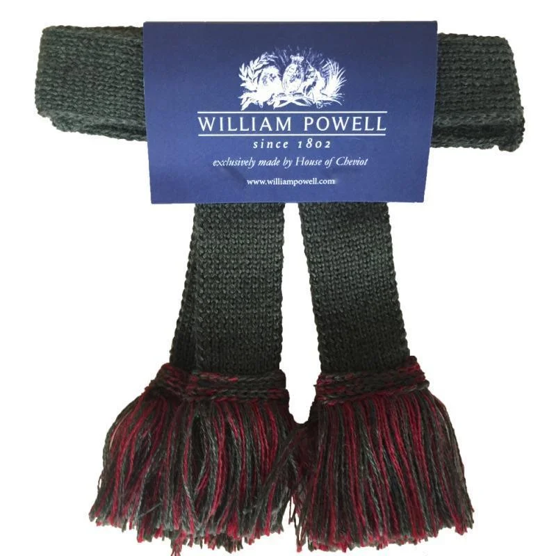 William Powell Easy Merino Mix Garters (Pair) - Spruce