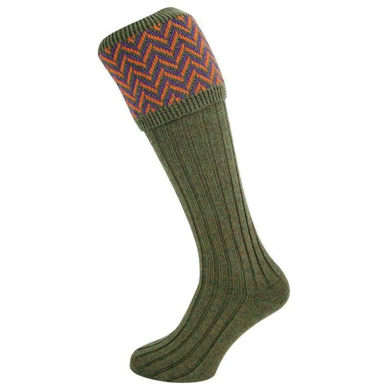 William Powell Mens Merino Shooting Socks - Melrose