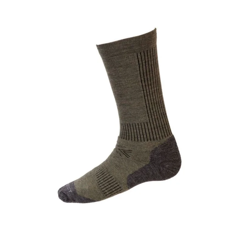 William Powell Munro Cushioned Foot Mens Merino Socks - Moss Green