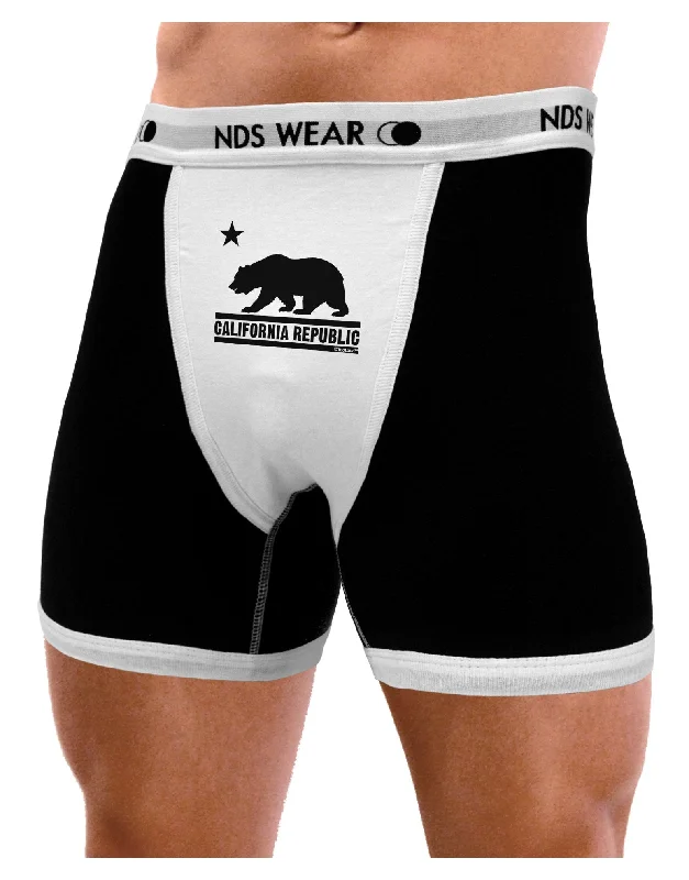 California Republic Design - Cali Bear Mens Boxer Brief Underwear by TooLoud