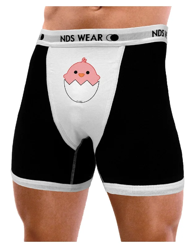 Cute Hatching Chick - Pink Mens Boxer Brief Underwear by TooLoud