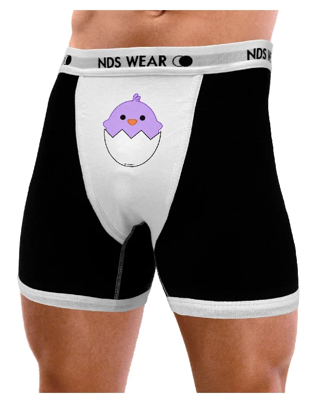 Cute Hatching Chick - Purple Mens Boxer Brief Underwear by TooLoud