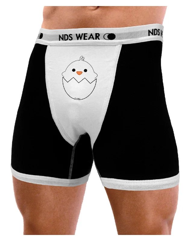 Cute Hatching Chick - White Mens Boxer Brief Underwear by TooLoud