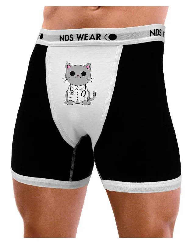 Dr Cat MD - Cute Cat Design Mens Boxer Brief Underwear by TooLoud