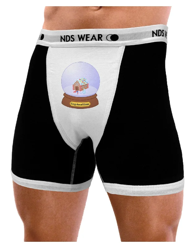 Little Gingerbread House Snow Globe Mens Boxer Brief Underwear by TooLoud