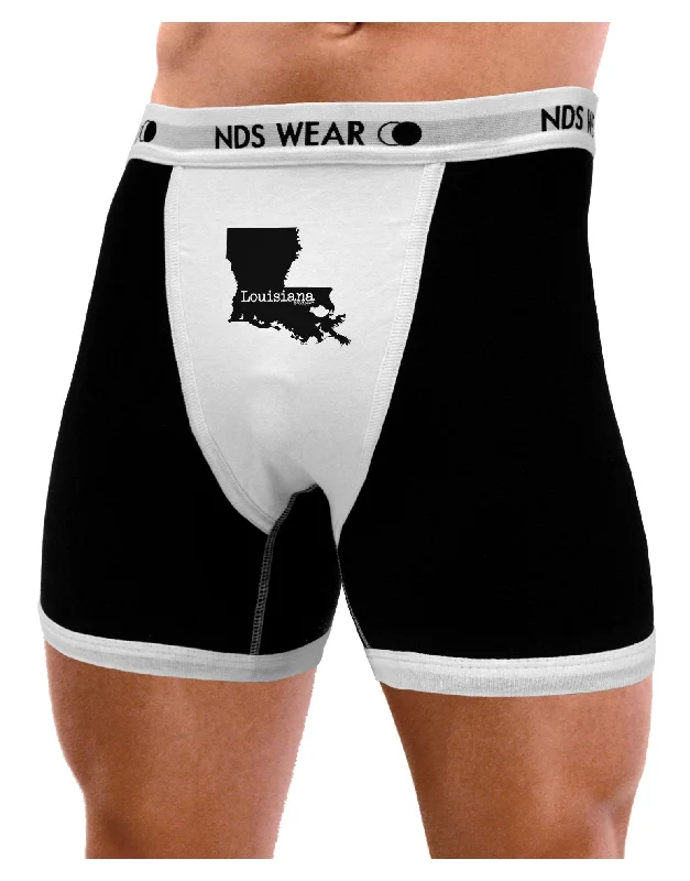 Louisiana - United States Shape Mens Boxer Brief Underwear by TooLoud