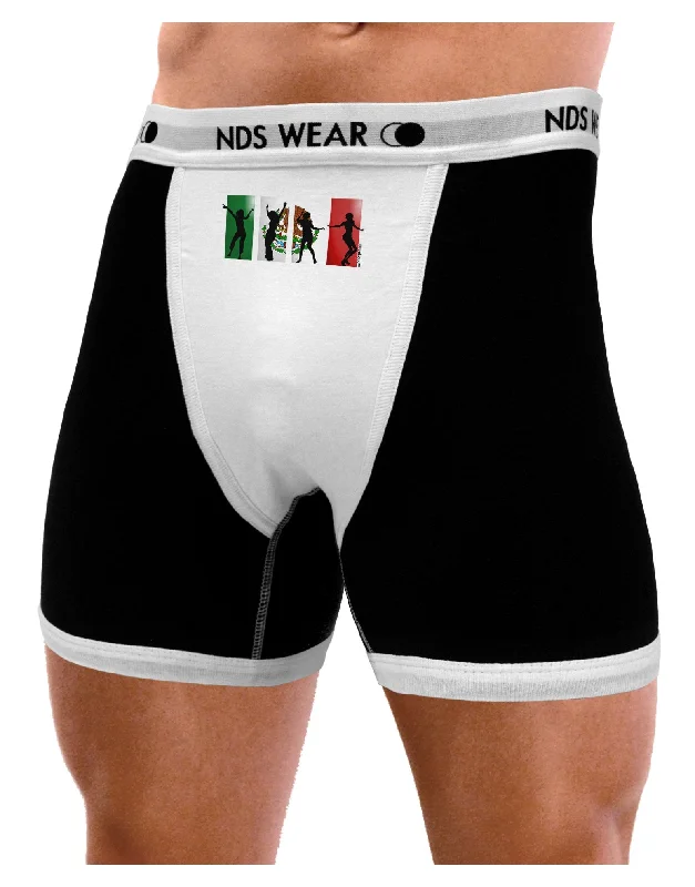 Mexican Flag - Dancing Silhouettes Mens Boxer Brief Underwear by TooLoud