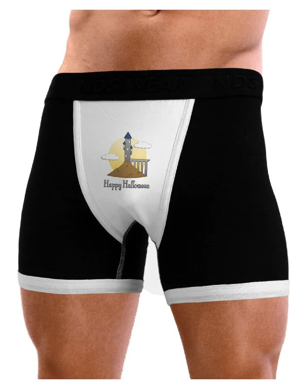 Moonlit  Wizard Tower - Happy Halloween Mens Boxer Brief Underwear