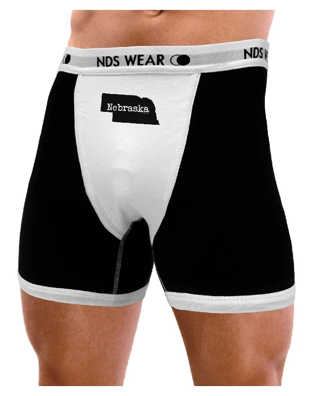 Nebraska - United States Shape Mens Boxer Brief Underwear by TooLoud