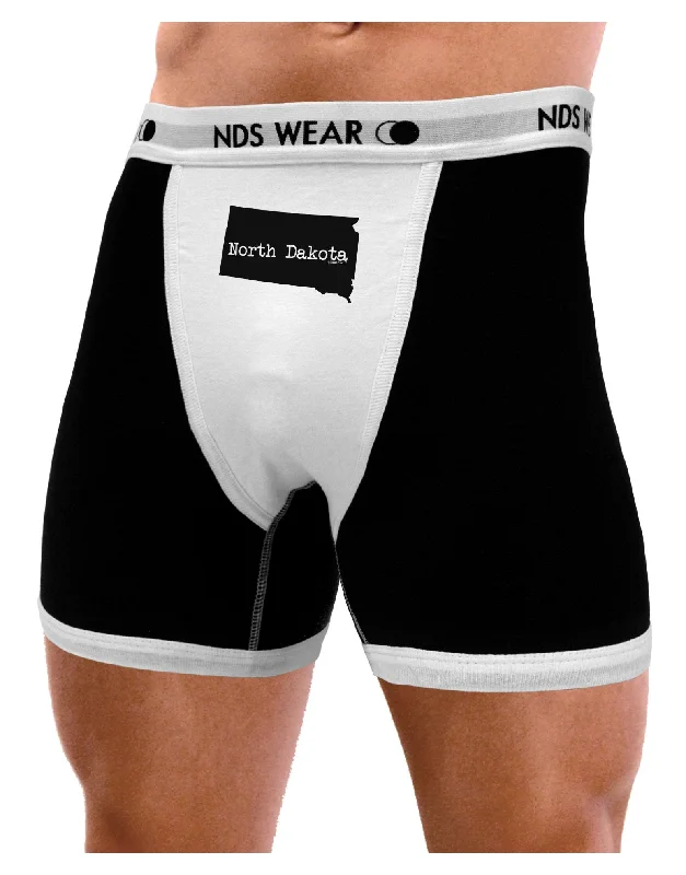 North Dakota - United States Shape Mens Boxer Brief Underwear by TooLoud