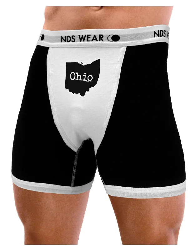 Ohio - United States Shape Mens Boxer Brief Underwear by TooLoud