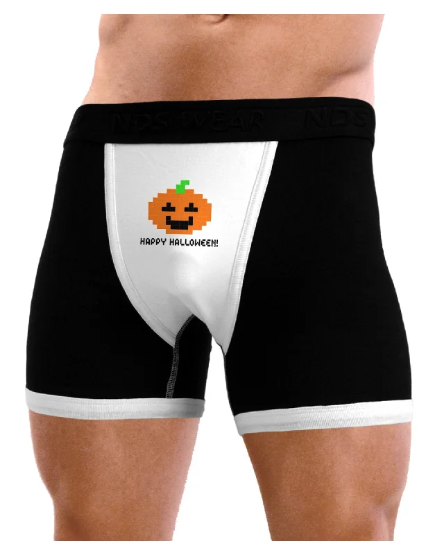 Pixel Pumpkin - Halloween Mens Boxer Brief Underwear