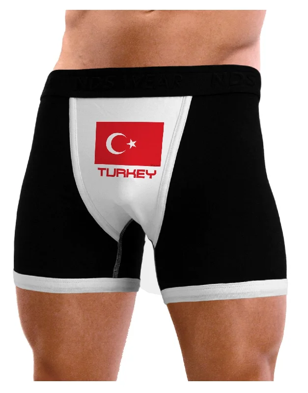 Turkey Flag with Text Mens Boxer Brief Underwear by TooLoud