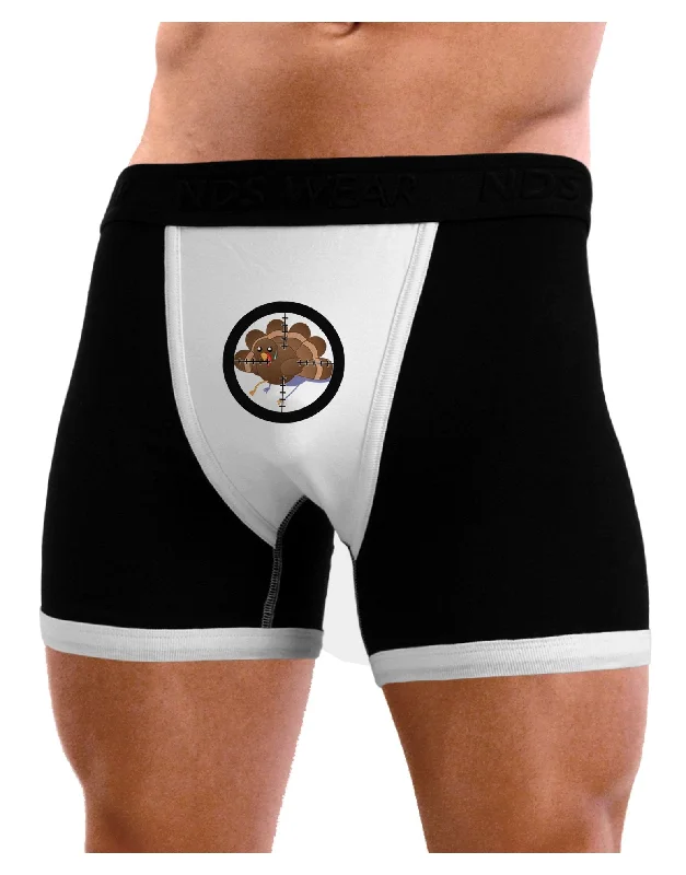 Turkey Trouble - Thanksgiving Funny Mens Boxer Brief Underwear