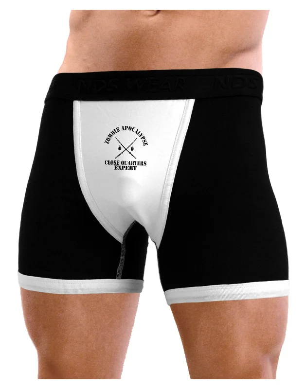 Zombie Apocalypse Close Quarters Expert Mens Boxer Brief Underwear