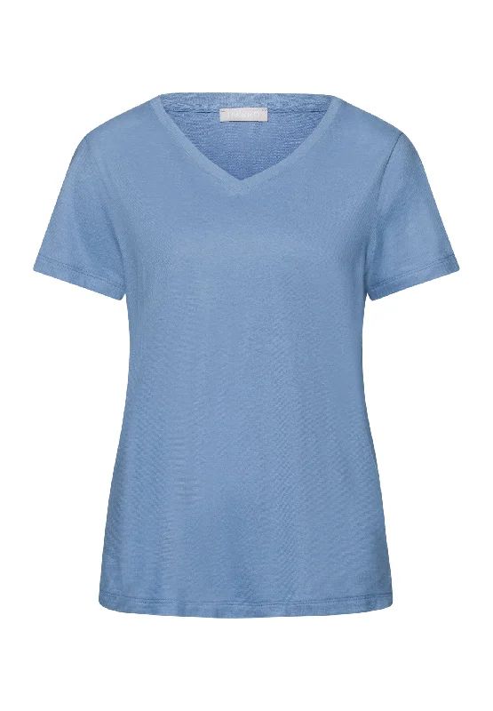 Sleep And Lounge Relaxed V-Neck Top | Endless Blue 74842-2533