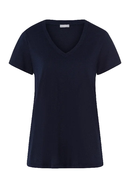 Sleep And Lounge V-Neck T-Shirt | Deep Navy 77876-1610