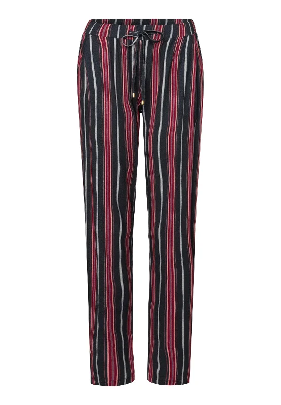 Sleep And Lounge Knit Pants Print | Marsala Stripe 77882-2984