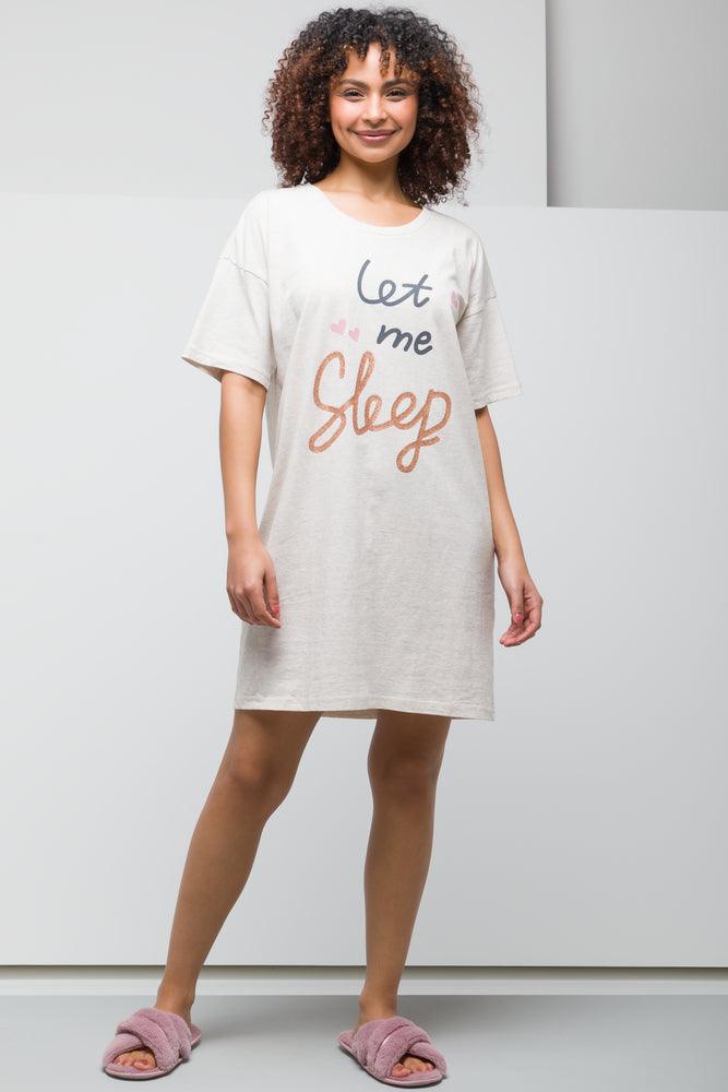 Basic Sleepshirt Let Me Sleep