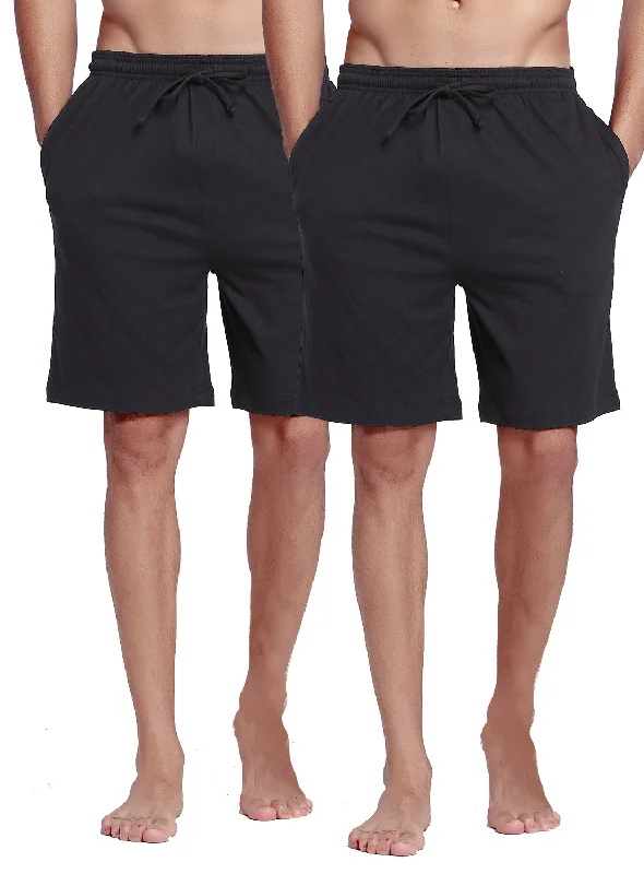 CYZ Men's Sleep Shorts - 100% Cotton Knit Sleep Shorts & Lounge Wear