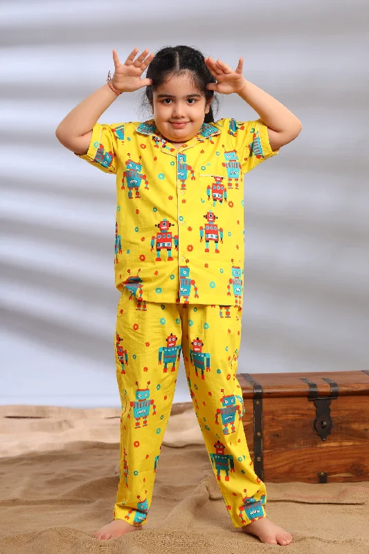 Robot Pajama Set for Girls