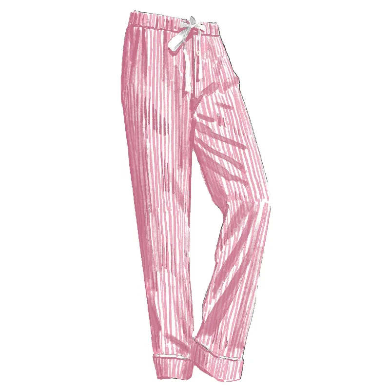 Striped Poplin PJ Pants