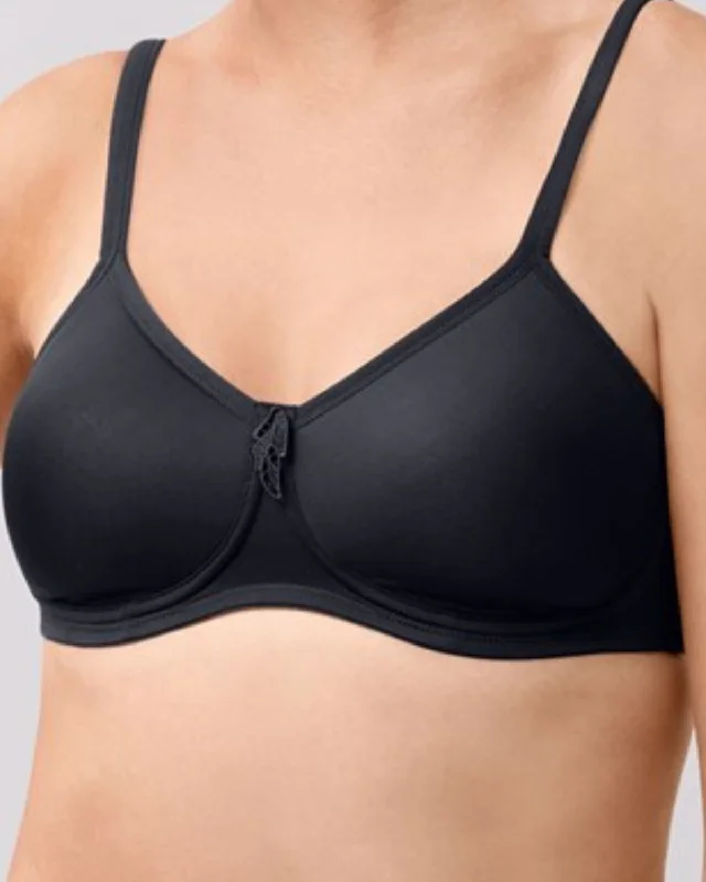 Amoena Lara Non-Wired Padded Mastectomy Bra - 0675 - Black