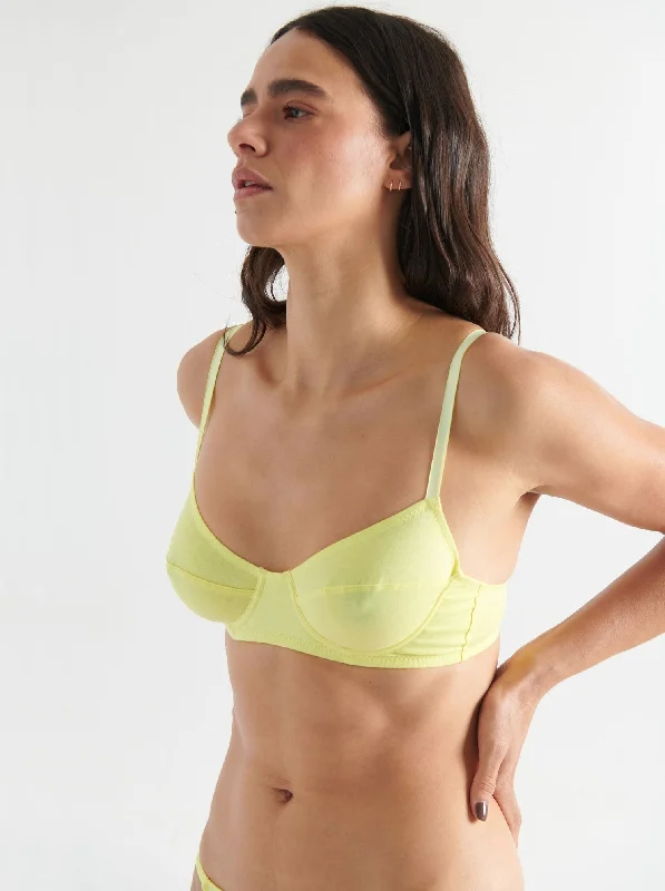 Araks: Beau Cotton Underwire Bra - Pollen