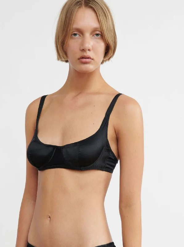 Araks: Gita Silk Underwire Bra - Black