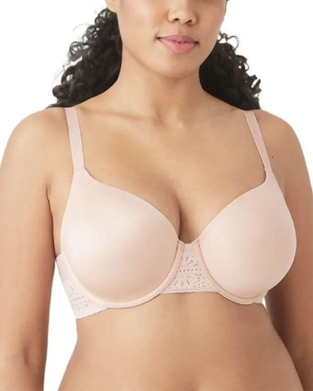 B. Tempt'd by Wacoal Future Foundations Underwire T-Shirt Bra with Lace (More colors available) - 953253 - Rose Smoke